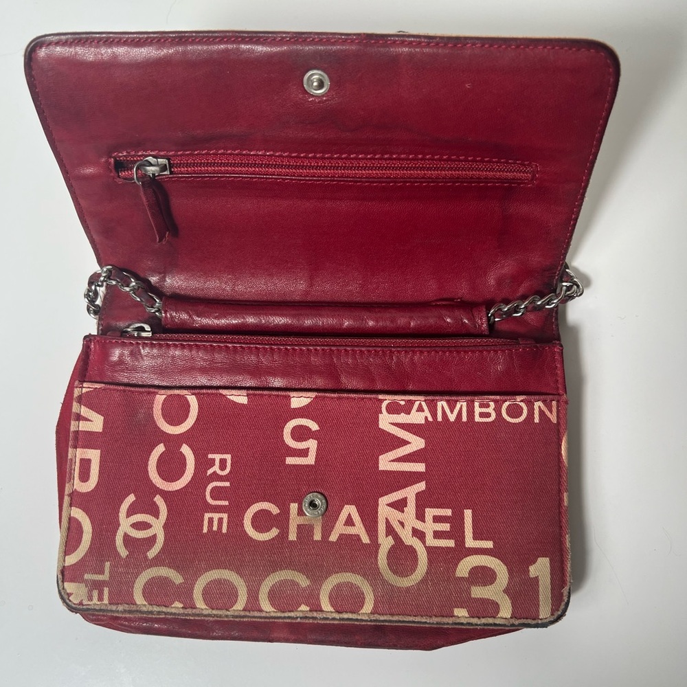 Chanel 31 Rue Cambon By The Sea Printed Canvas WOC Wallet on Chain Crossbody Bag - Picture 10 of 14